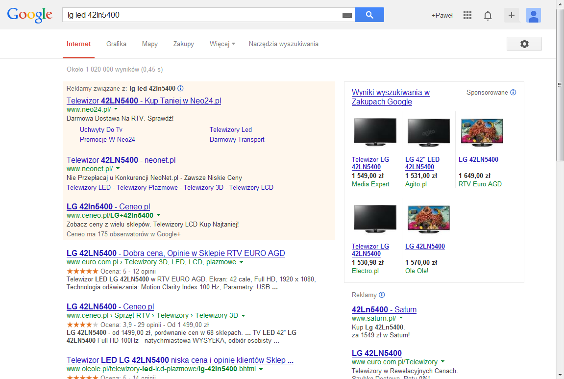 Google Product Listing Ads