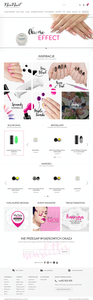 NeoNail menu